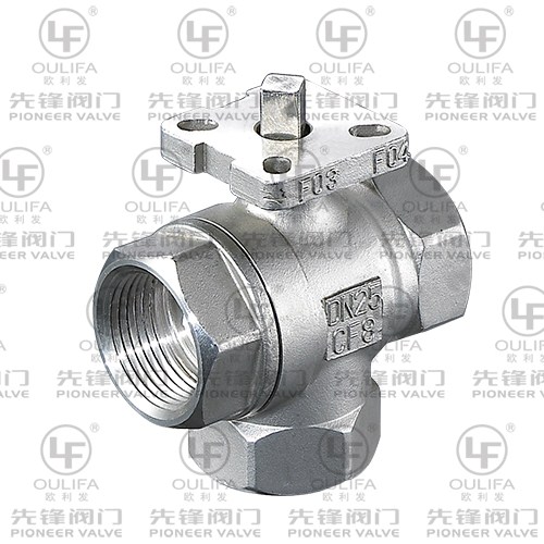 立式丝扣三通球阀 Q13F-16R